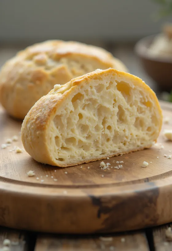 Levadura fresca y seca en tazón pequeño y tabla de cortar, fondo claro