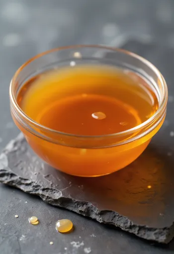 Salsa de pescado en tazón de cerámica, rodeada de anchoas y sal de mar