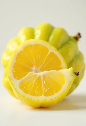 Fruta carambola entera y rebanada en forma de estrella sobre superficie de madera