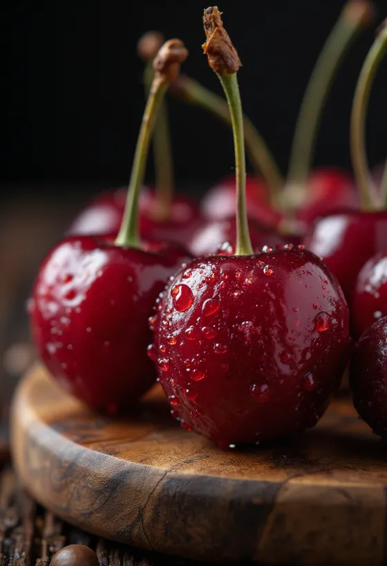 Cerezas de café maduras abiertas y enteras en un tazón