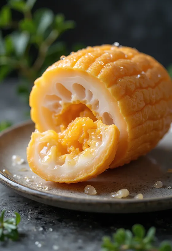 Tubérculos de Mashua de varios colores con textura natural.