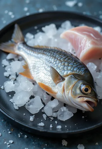 Filete fresco de pargo (huachinango) listo para cocinar