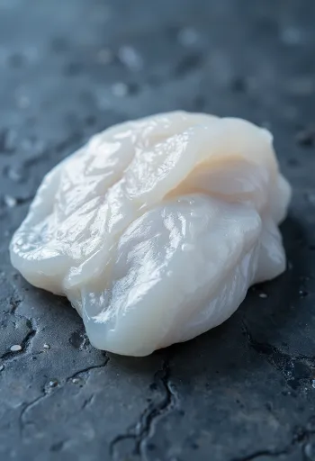 Filete de bacalao fresco con limón, perejil y sal de mar