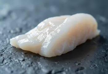 Filete de bacalao fresco con limón, perejil y sal de mar