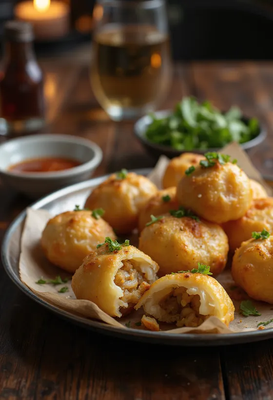 Kachori relleno de cebolla, un plato indio crujiente