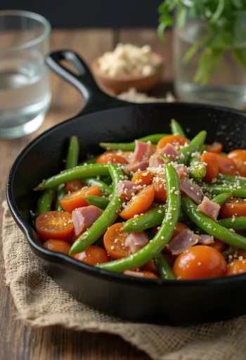 Menestra con ejotes, platillo de verduras de rico sabor