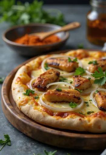 Pizza Ghanaian Style servida