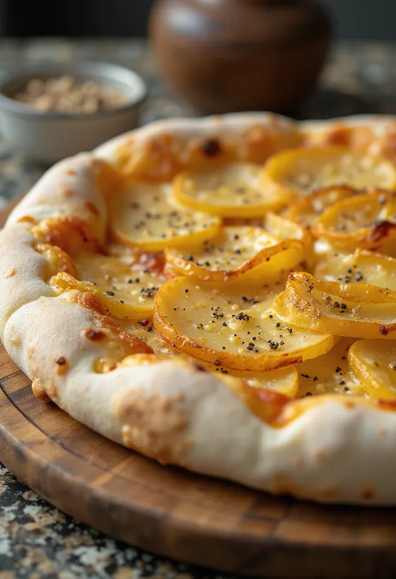 Pizza al Patate con papa y queso