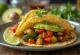 Tacos de Vegetales servidos
