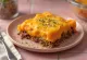 Pastelón con queso, servido, platillo rico y delicioso