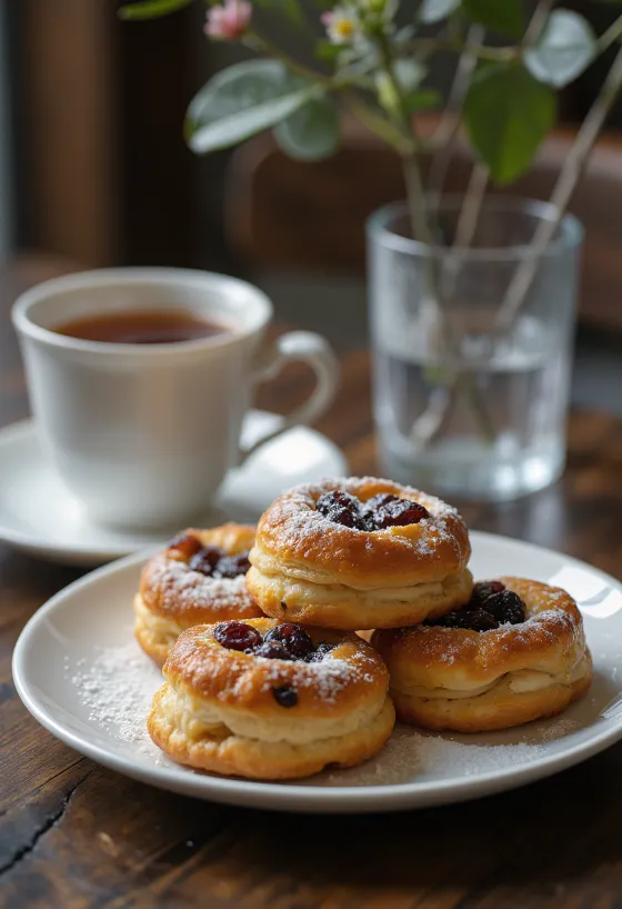 Pastelitos eccles al brandy con pasas