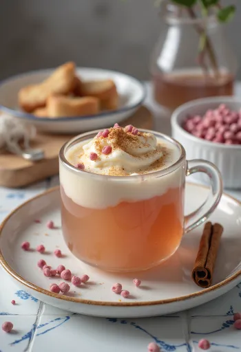 Sidra con pimienta rosa servida en vaso
