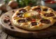 Pan naan de chocolate con chile servido