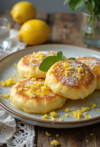 Syrniki al aceite de oliva, tortitas de requesón doradas y crujientes