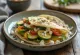 Wrap mediterráneo de verduras con queso feta