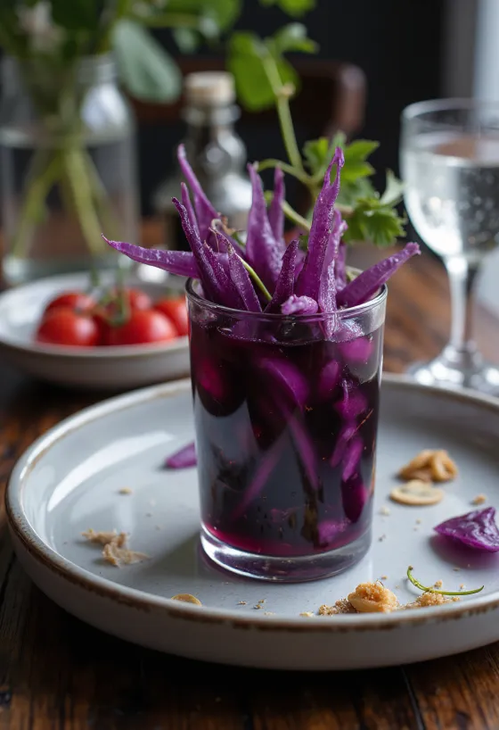 Şalgam encurtido con especias en frasco