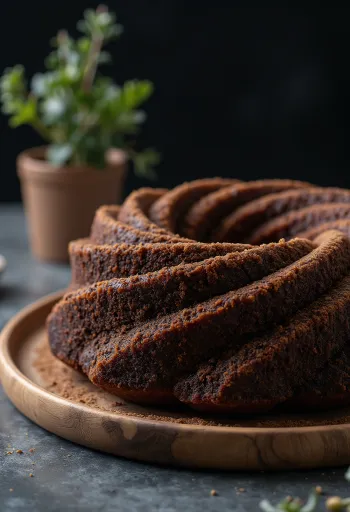 Rosca de cocoa servida