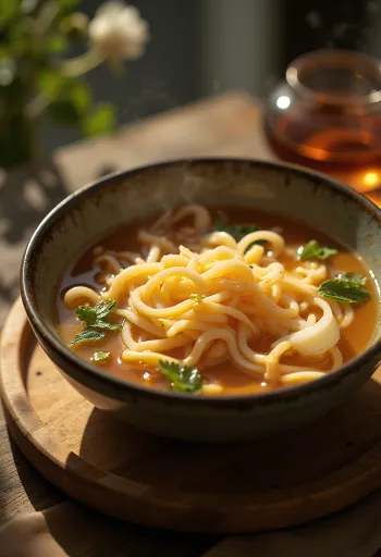 Salsa agridulce y picante servida con arroz