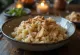 Arroz con almendras y chía servido