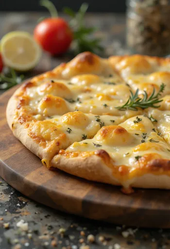 Pizza Bianca con Parmigiano con parmesano y mozzarella