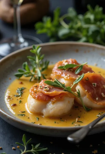 Saltimbocca alla Romana servido