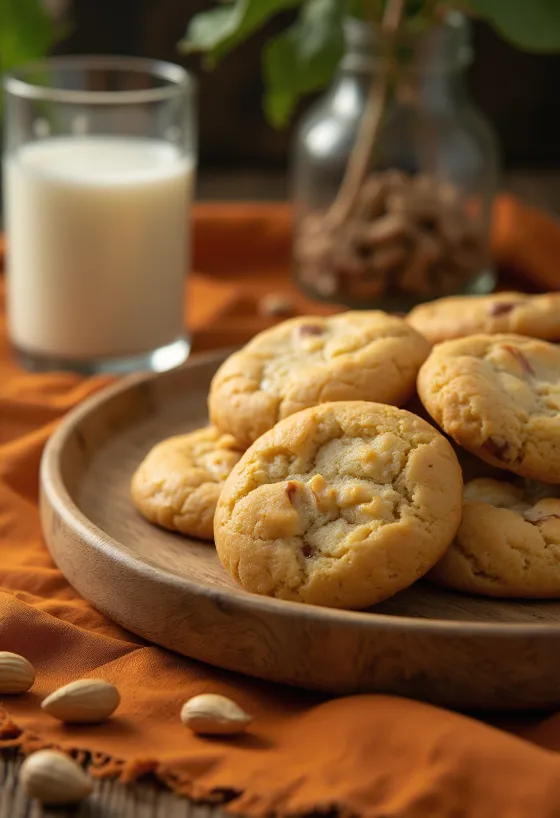 Broa de fubá con cacahuate – panecillos de maíz dorados servidos en plato
