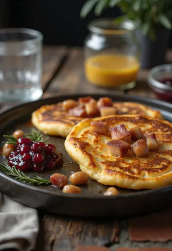 Fläskpannkaka servida