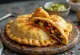 Empanada vegana con relleno de frijol negro