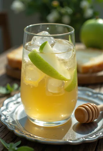 Sidra seca inglesa servida fresca