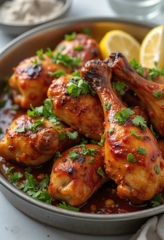 Pollo tandoori servido con pan naan y ensalada