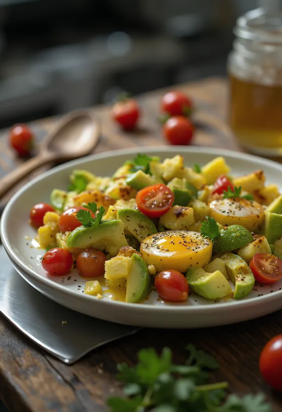 Ensalada de Berenjena con Aguacate