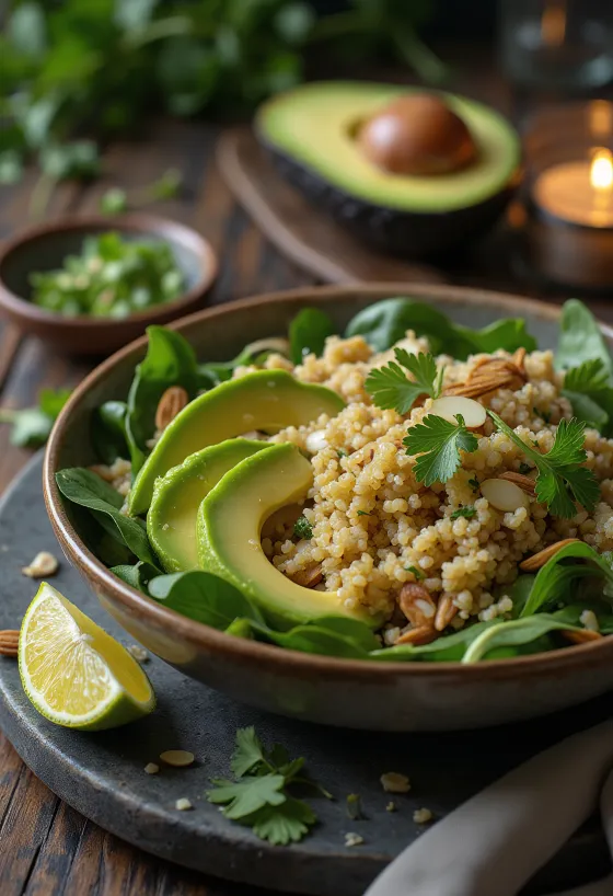 Buda Bowl de Quinoa al Limón con Aguacate