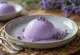 Parfait de lavanda servido