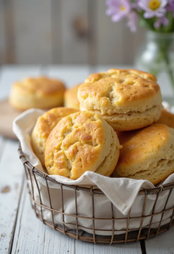 Bisquets de espelta servidos