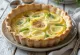 Quiche au Poireau servido
