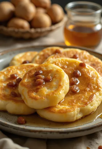 Hot cakes Emiratíes Chebab servidos