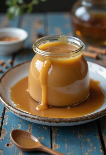 Dulce de leche con leche, caramelo sedoso en tazón