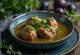 Chakapuli con cordero servido en salsa especiada