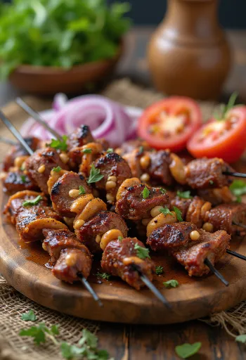 Suya servida