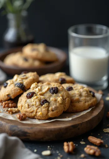 Galletas de avena servidas en forma de galleta