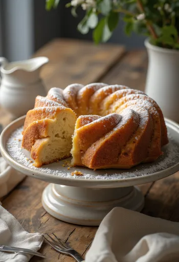 Rosca de manzana y plátano servida
