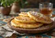 Pancakes de coco servidos