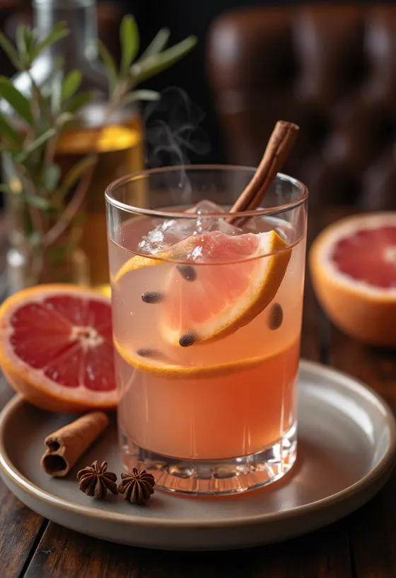 Sidra de toronja en taza