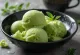 Sorbete de té verde casero postre refrescante