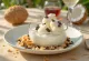 Parfait de licor de coco servido