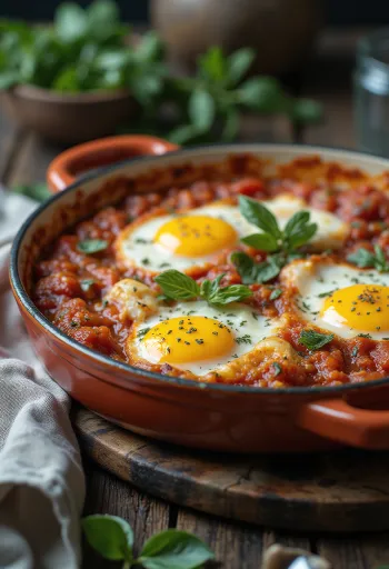 Parmigiana clásica de berenjena, platillo italiano gratinado con salsa de tomate y queso asado