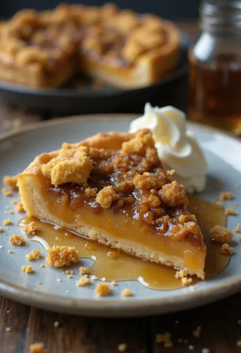 Treacle tart sin gluten, con relleno de jarabe