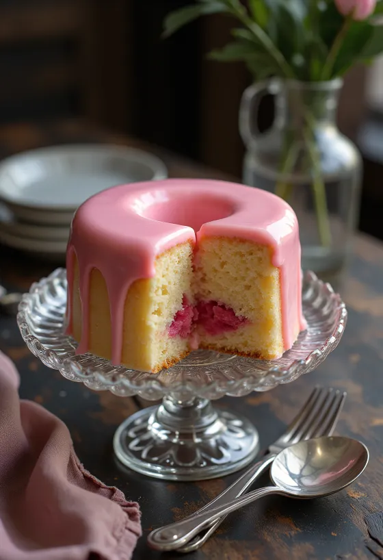 Pastel Punch servido