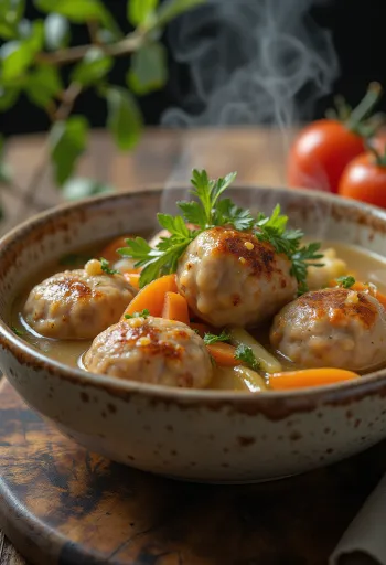 Albóndigas servidas