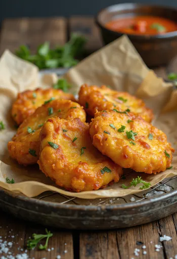 Bakwan servido frito y crujiente